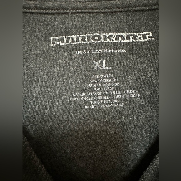 Mens Mario Cart Tshirt size XL charcoal grey color - Picture 4 of 4
